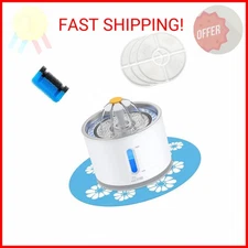 Wonder Creature Cat Water Fountain Stainless Steel, 81oz/2.4L Cat Fountain with