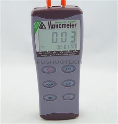 AZ-8230 Digital Manometer Differential Air Pressure Meter Gauge Tester 0-30PS cr