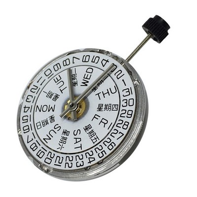 White Day/Date@3 Automatic Watch Movement For ETA 2836-2 SELLITA SW220 A
