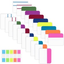 Sticky Index Tabs, 500 Pcs Tabs 2 Inch, Writable and Repositionable File Tabs