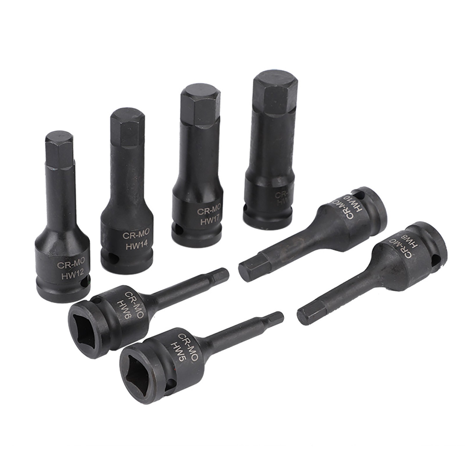 ⁺8Pcs 1/2 Inch Drive Air Allen Hex Key Socket Set H5‑H19.
