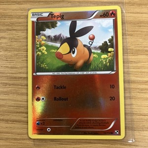Pokemon Card Tepig Reverse Holo Black & White 2011 Vintage 15/114 Near Mint
