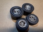 5 Spoke Knockoffs Big & Little Drag Race Set Wheels Goodyear Slicks Skinny Tires — photo 2