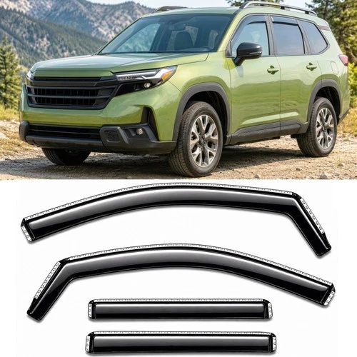 For Subaru Forester 2025-2026 In Channel Window Visors Deflectors Rain Guards