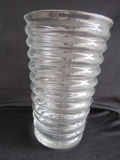 🌷🌷🌷 transparente Glas Tischvase Tulpenvase gewellt groß + klar H 27cm