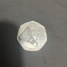 Olympic Badminton 50p Coin, 2011 circulated  - Available on eBay