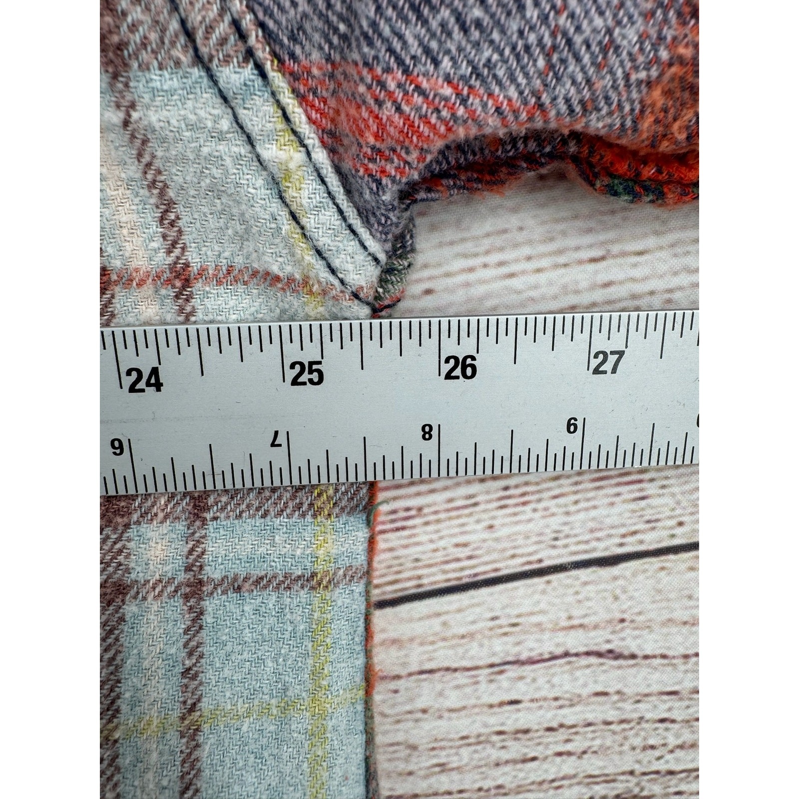 BDG Patchwork Flannel Button Down Shirt Womens Me… - image 9