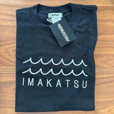 Fishing Lure New Imakatsu Logo Embroidery Long T-shirt Black White M Size