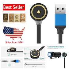Ultra-Compact Magnetic Charger for Olight Flashlights - Fast Charging USB Cable