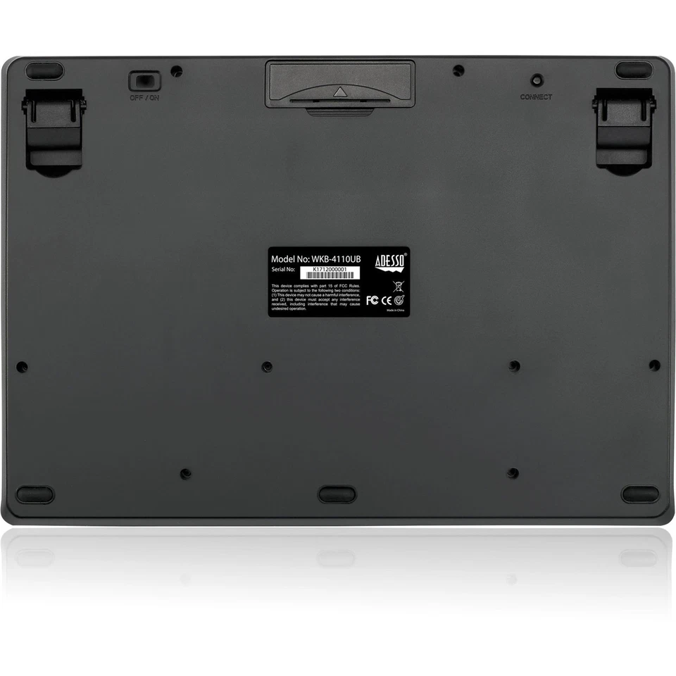 Adesso Wireless Mini Touchpad Keyboard (WKB4110UB) - Image 3 of 4