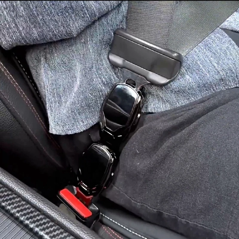 2PCS For Porsche Car Safety Seat Belt Buckle Clips Anti-Scratch metal Protector - Image 2 of 4