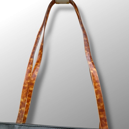 Vintage Cage Gladiator Tote Bag 13x12” Imitation Leather Zipper See Through - Picture 6 of 15