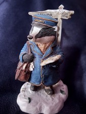 Foxwood Tales. Villeroy And Boch. Winter At Foxwoods. Badger Postman. 5 Inch