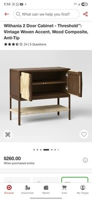 Withania 2 Door Cabinet - Threshold
