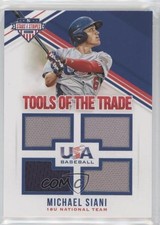 2018 USA Baseball Stars & Stripes Tools of the Trade /299 Mike Siani Michael nd3