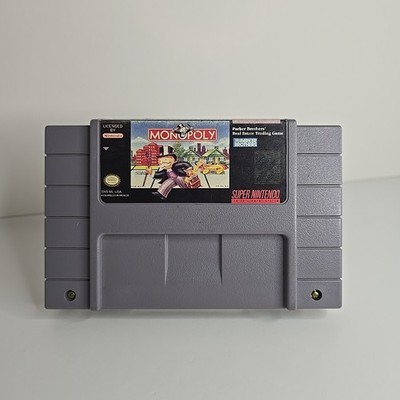 Monopoly Super Nintendo Entertainment System 1992 Cartridge tested USA version