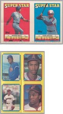 1988 Topps Baseball Sticker & Stickerback Promo Panel Variations RARE! You Pick