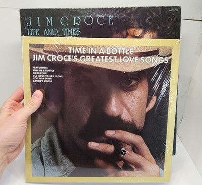 Jim Croce LP Lot Greatest Hits & Life and Times - NM/VG+ Vinyl in Shrink!