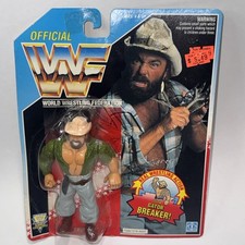 WWF Skinner Hasbro Wrestling Figure W/ Gator Breaker 1992 WWE Blue Card New READ