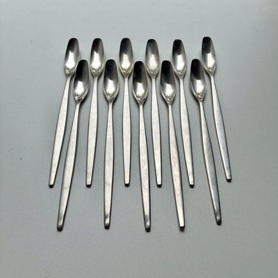 Vtg Gense 18/8 Stainless Steel Sweden Bone Marrow Ice Tea Spoons
