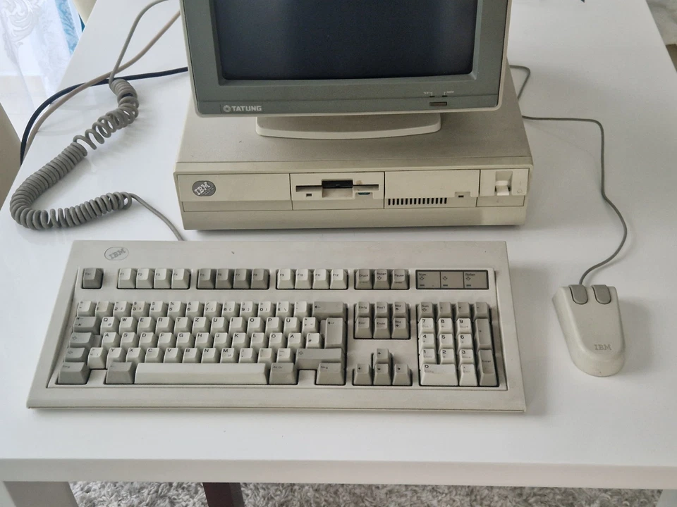 IBM PS2 Model 30 TYPE 8530 Retro Vintage Pc Computer Desktop Komplett - Bild 3 von 4