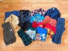 Boys Clothes Shoes Lot 17pc Size 5 6 7 8 Nike Under Armour S M YSM 1Y Shoes