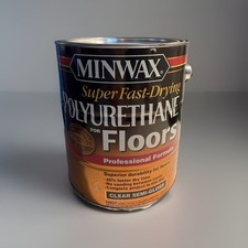 Minwax Super Fast Drying Polyurethane for Floors Semi Gloss Clear Coat 1 Gallon