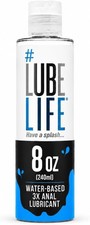 LubeLife 3X Anal Lube Extra Thick Water Based Lube for Men, Women Couples