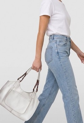Brighton Barbados Off White Zip top Top.  Signature Multi Color Straps.