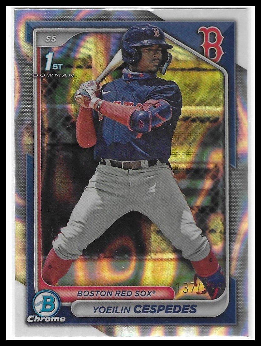 2024 Bowman #BCP-139 Yoeilin Cespedes Chrome Prospects Lava Refractors #/399