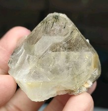 Rutile Included Quartz Crystal Having Good Luster  Nice Termination.