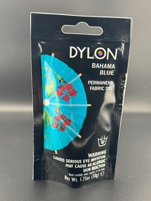 NEW Dylon Permanent Fabric Dye, Bahama Blue, 1.75-Ounce (50g)