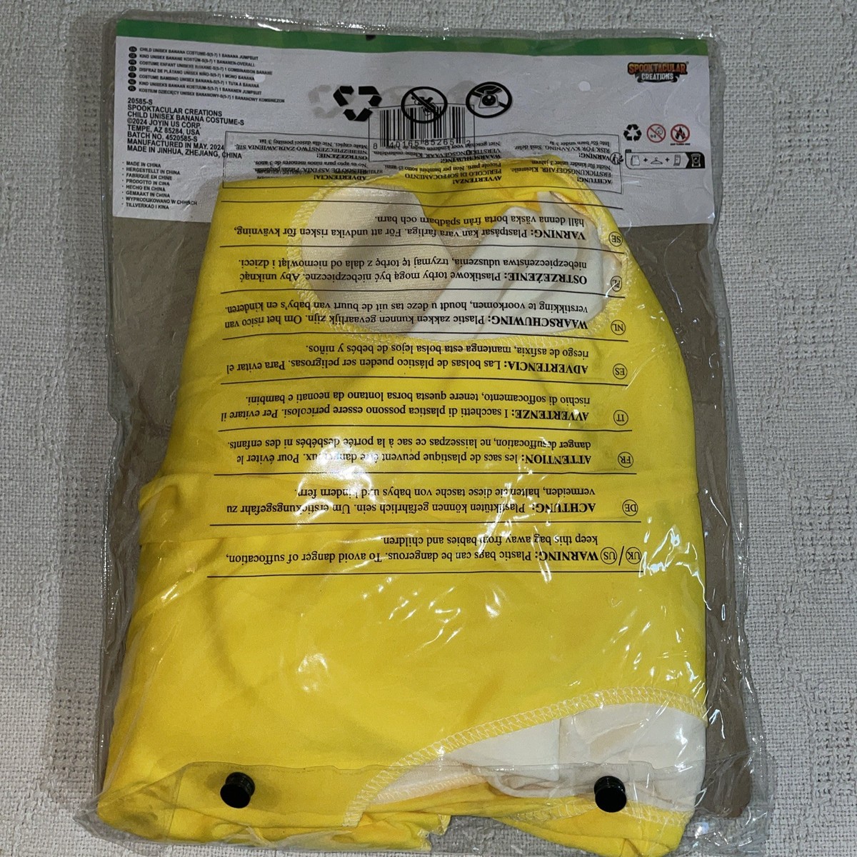 Spooktacular Creations Halloween Banana Costume Kids Tropical
