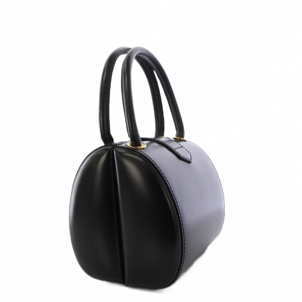 Loewe LOEWE Anagram Vintage Handbag Leather Black KH OH Women s image 2