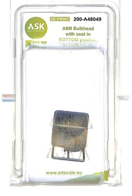 ASKA48049 1:48 ASK/Art Scale A6M Zero Bulkhead with Seat in Bottom Position