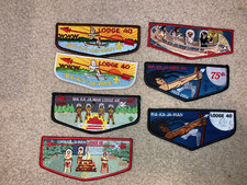 Boy Scout Ma-Ka-Ja-Wan 40 Northest Illinois Order Arrow OA Flap Patch Collection