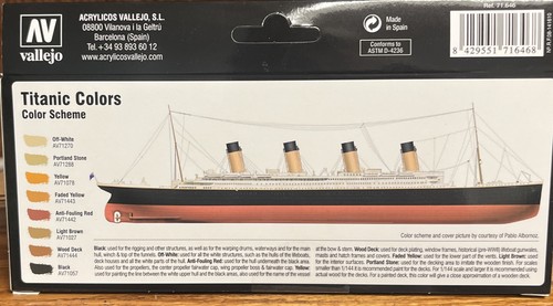 Vallejo Model Air Set 71646 Titanic Colors – 8 Colori Acrilici Atossici Per Modellismo - 6