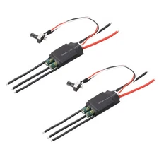 Brandnew 2pcs 3-phase Brushless Motor Driver BLDC ESC Speed Controller 7-24V