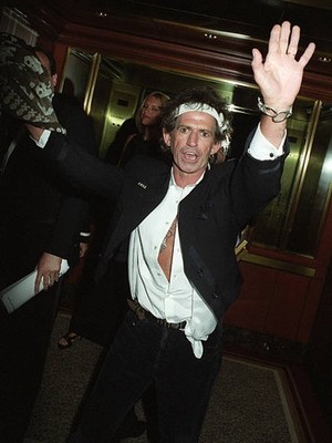 Keith Richards at his induction into the Songwriters Hall of Fame - Old Photo