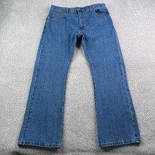 Levis Jeans Mens 36x30 Blue 517 Bootcut Western Medium Wash Cotton Denim A2