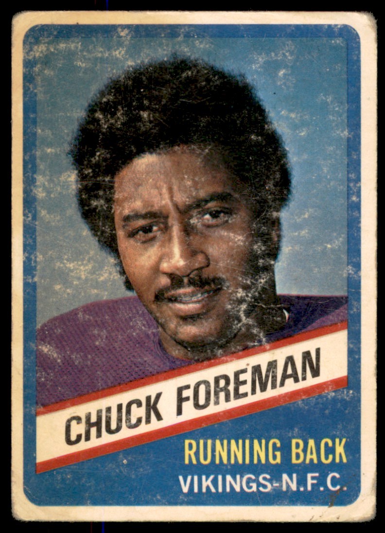 1976 Wonder Bread Chuck Foreman Minnesota Vikings #2 VG