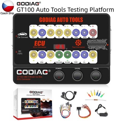 GODIAG GT100 Test Platform OBDII Protocol Detector Breakout Box E-C-U Connector