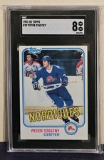 Peter Stastny 1981 Topps RC Rookie Card 39 PSA SGC 8 NM MT