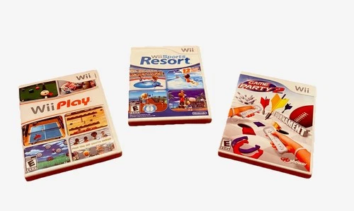Wii Sports Resort Bundle Wii Play Game Party 2 (Tested Working)