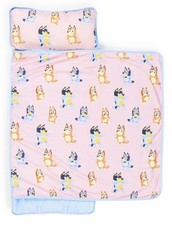 Toddler Nap Mat with Pillow and Blanket - 46 x 20-inch Kids Sleeping Bag