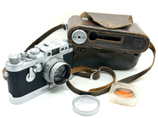 Rare Leitz Leica IIIg RF Camera Nr.860099 With Leicavit Summitar 50/2 Nr.701218