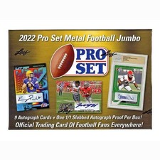 2022 Leaf Pro Set Metal Football Jumbo FACTORY SEALED NEW 22LEFPSM-J