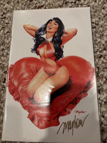 Vampirella Valentines Day Special Mike Mayhew Variant Signed With COA