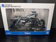 Yamaha Vmax 1/12 Diecast Model New Silver Unopened in Box