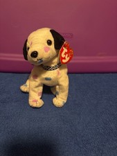 Ty Beanie Baby Dizzy - MWMT (Dog w/ Black Ears & Colored Spots)